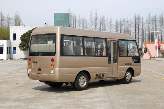 중국 70L 연료 탱크 15 좌석 승객용 밴 Yuchai 엔진 도시 관광 여행 버스 협력 업체