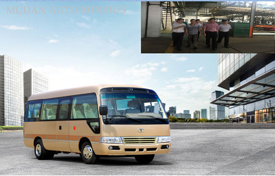 중국 커민스 엔진 30 인승 마이크로 버스 Ashok Leyland 송골매 차 버스 90 Km/h 협력 업체