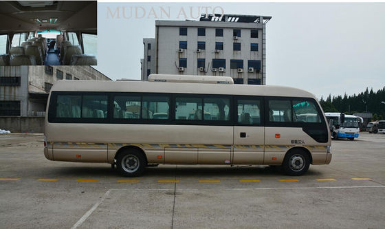 중국 Mudan 황금 시 관광 버스, 반 디젤 엔진 25 인승 마이크로 버스 - 완전한 몸 협력 업체