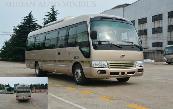 중국 15명의 여객 소형 버스 디젤 엔진 차량 호화스러운 관광 사업을 위한 7 미터 길이 협력 업체