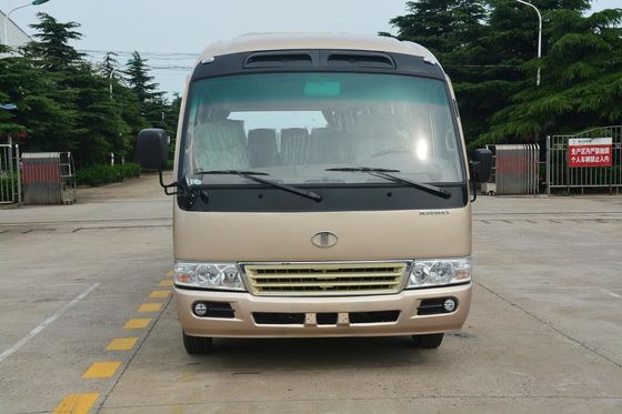 중국 상업적인 실용 차량 30 Seater 마이크로 버스 디젤 엔진 정면 엔진 넓은 몸 협력 업체