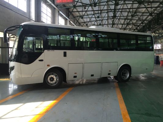 중국 Cummins Engine 30 Seater 마이크로 버스 장거리 24V Ashok Leyland 송골매 차 협력 업체