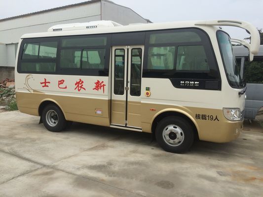 중국 RHD 사업 19 Seater 마이크로 버스 뒤 축 디젤 엔진 에너지 절약 긴 축거 협력 업체