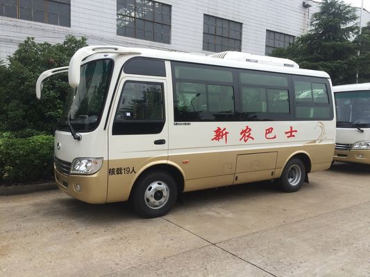 중국 고원 지형 19 좌석 디젤 엔진 마이크로 버스 별 유형 Cummins Engine 설명서 변속기 협력 업체