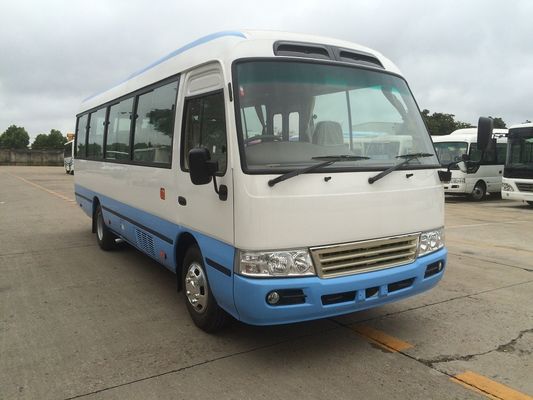 중국 유선형 디자인 고전적인 연안 무역선 마이크로 버스 페루 작풍 LHD 소형 30 Seater 버스 미츠비시 협력 업체
