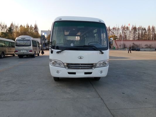 중국 축거 에너지 절약 RHD 사업 30 Seater 긴 마이크로 버스 뒤 축 디젤 협력 업체