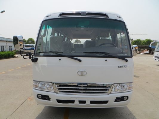중국 대중 교통 23 Seater 마이크로 버스 91 - 110 Km/h 연안 무역선 여행 버스 협력 업체