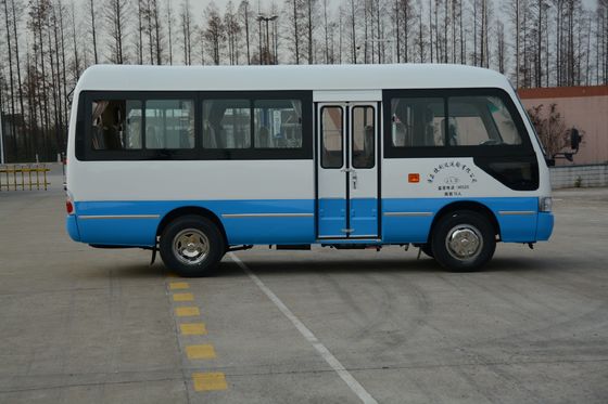 중국 MD6758 ISUZU 엔진 객차 버스 겹판 스프링 19 인승 마이크로 버스 협력 업체
