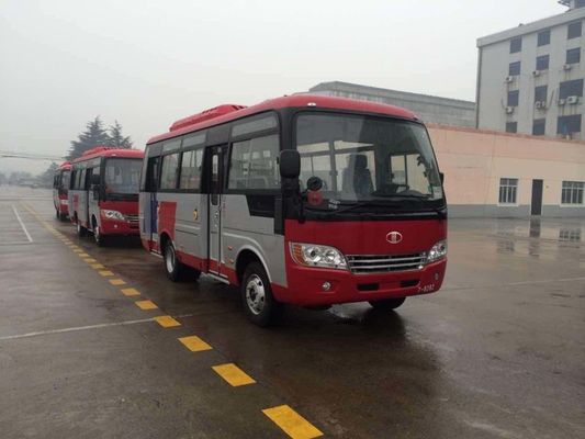 중국 31의 좌석 수용량 회사를 위한 작은 여객 버스를 가진 튼튼한 빨간 별 여행 버스 협력 업체