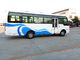 백색과 파란 좌/오른손 드라이브 관광 별 버스는 여행자 여객을 수송합니다 협력 업체